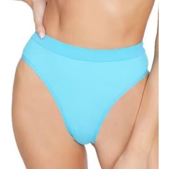 L*Space Frenchi Bitsy Bikini Bottom in Aquarius Blue Size Medium - Picture 1 of 3